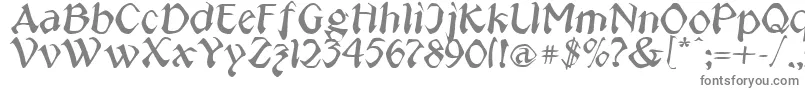 フォントJeepney – 白い背景に灰色の文字