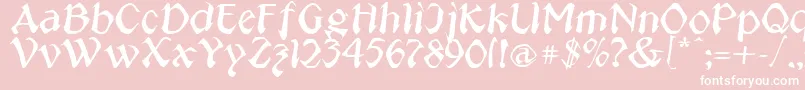 Jeepney Font – White Fonts on Pink Background