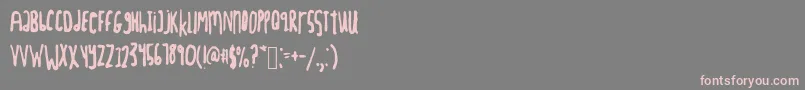Tightscript Font – Pink Fonts on Gray Background