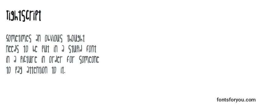 Tightscript Font