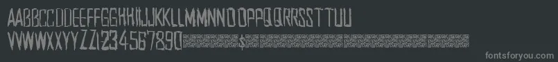 Southwest Font – Gray Fonts on Black Background