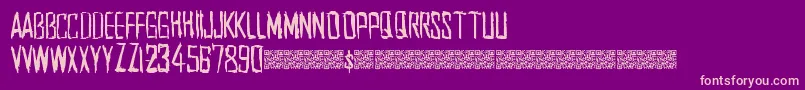 Southwest Font – Pink Fonts on Purple Background