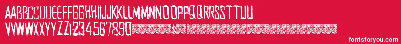 Southwest Font – White Fonts on Red Background