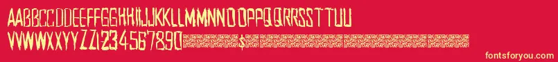 Southwest Font – Yellow Fonts on Red Background