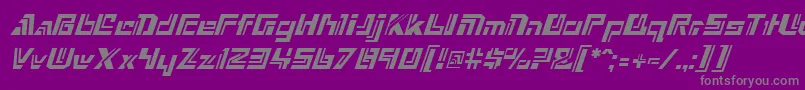 Шрифт NexxusItalic – серые шрифты на фиолетовом фоне