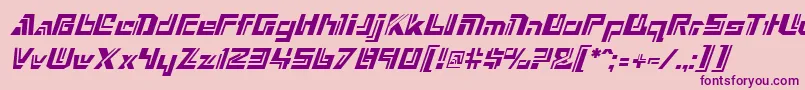 Шрифт NexxusItalic – фиолетовые шрифты на розовом фоне