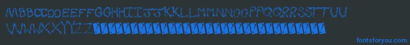 Fallgreetings Font – Blue Fonts on Black Background