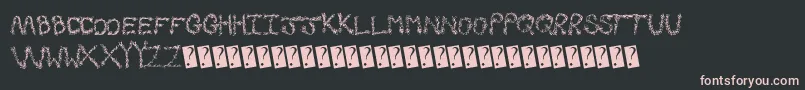 Fallgreetings Font – Pink Fonts on Black Background