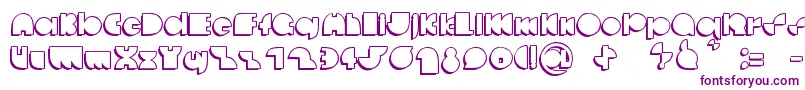 DeccodiscoCasual Font – Purple Fonts on White Background