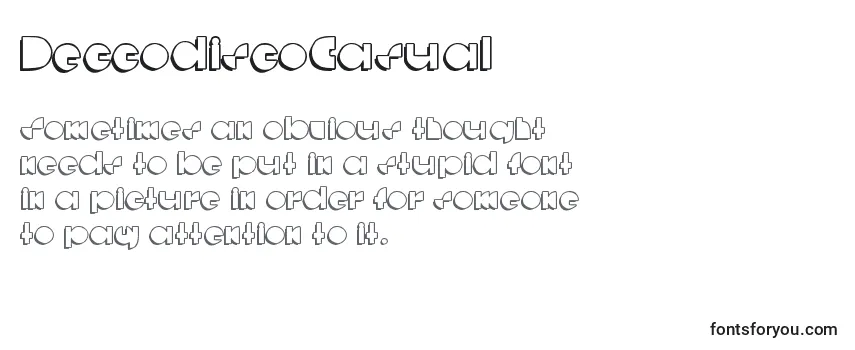Обзор шрифта DeccodiscoCasual
