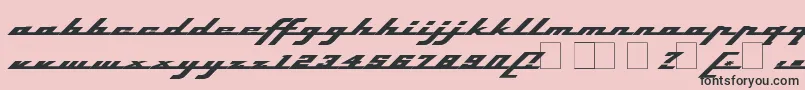 Topsh Font – Black Fonts on Pink Background