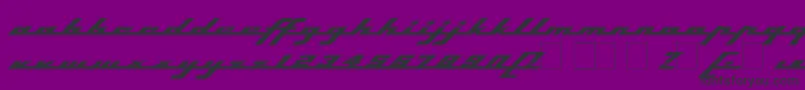 Topsh Font – Black Fonts on Purple Background