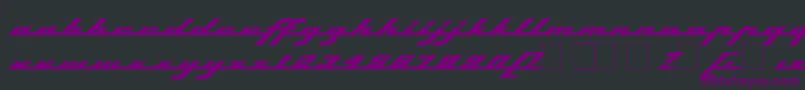 Topsh Font – Purple Fonts on Black Background