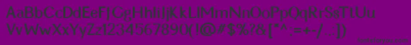 CynRegularBold Font – Black Fonts on Purple Background