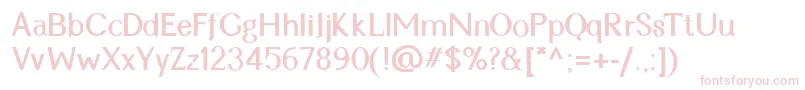 CynRegularBold Font – Pink Fonts on White Background