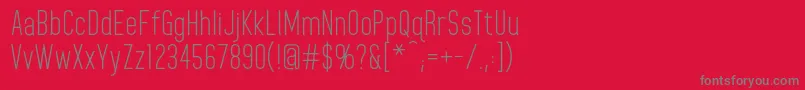 HomeplanetRegular Font – Gray Fonts on Red Background