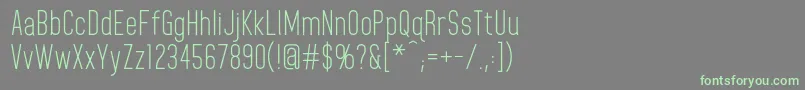 HomeplanetRegular Font – Green Fonts on Gray Background