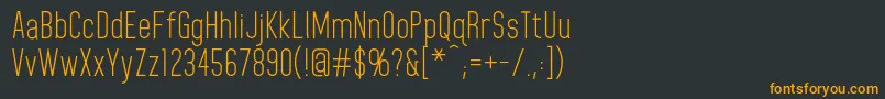 フォントHomeplanetRegular – 黒い背景にオレンジの文字