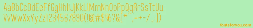 HomeplanetRegular Font – Orange Fonts on Green Background