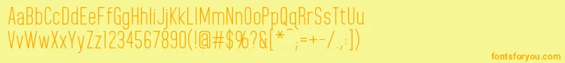 HomeplanetRegular Font – Orange Fonts on Yellow Background