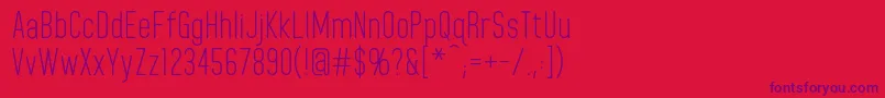 HomeplanetRegular Font – Purple Fonts on Red Background
