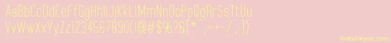 HomeplanetRegular Font – Yellow Fonts on Pink Background