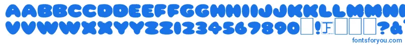 Шрифт Ripple0 – синие шрифты на белом фоне