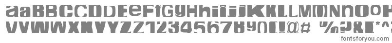 フォントCropfontExpanded – 白い背景に灰色の文字