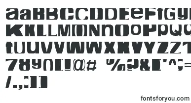  CropfontExpanded font