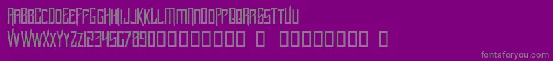Lucker Font – Gray Fonts on Purple Background