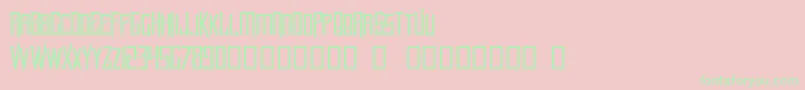 Lucker Font – Green Fonts on Pink Background