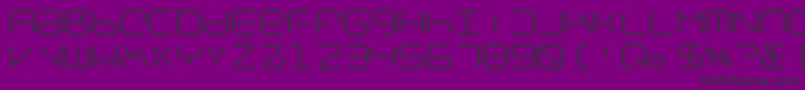 NolicenseR2014 Font – Black Fonts on Purple Background