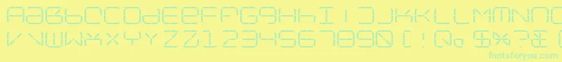 More about NolicenseR2014 Font NolicenseR2014 Font – Green Fonts on Yellow Background