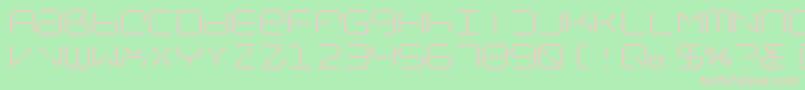NolicenseR2014 Font – Pink Fonts on Green Background
