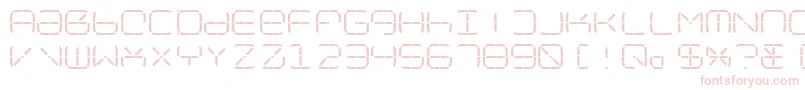 NolicenseR2014 Font – Pink Fonts on White Background