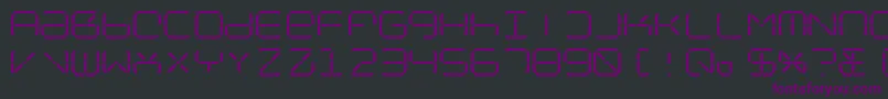NolicenseR2014 Font – Purple Fonts on Black Background