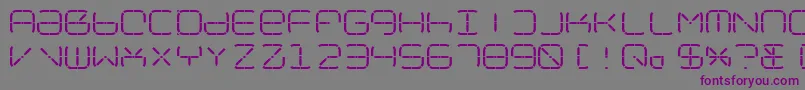 NolicenseR2014-Schriftart – Violette Schriften auf grauem Hintergrund
