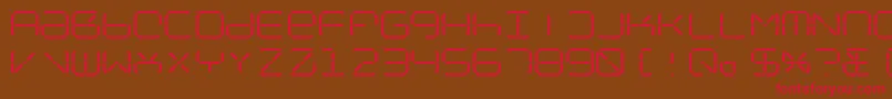 NolicenseR2014 Font – Red Fonts on Brown Background