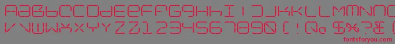 NolicenseR2014-Schriftart – Rote Schriften auf grauem Hintergrund