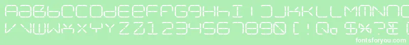 フォントNolicenseR2014 – 緑の背景に白い文字