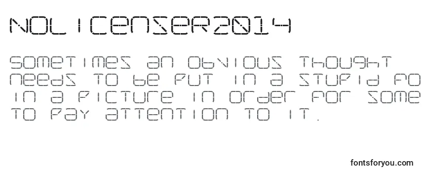 Шрифт NolicenseR2014