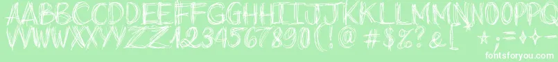 GoAroundTheBooks Font – White Fonts on Green Background