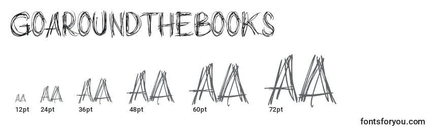 Размеры шрифта GoAroundTheBooks