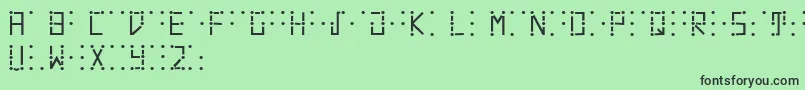 fuente Visualbraille – Fuentes Negras Sobre Fondo Verde