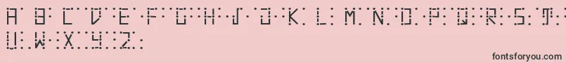 Visualbraille Font – Black Fonts on Pink Background