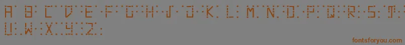 Visualbraille Font – Brown Fonts on Gray Background