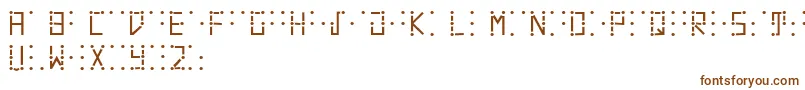 Visualbraille Font – Brown Fonts on White Background