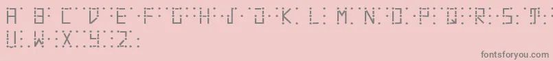 Visualbraille Font – Gray Fonts on Pink Background