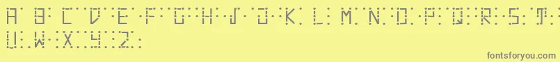 Visualbraille Font – Gray Fonts on Yellow Background