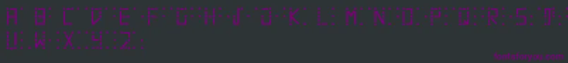 Visualbraille Font – Purple Fonts on Black Background